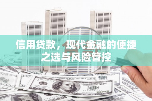 安福信用贷款，现代金融的便捷之选与风险管控