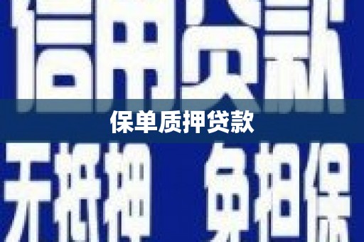 安福保单质押贷款
