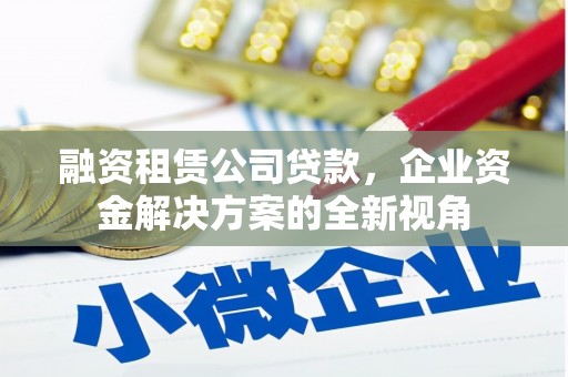 安福融资租赁公司贷款，企业资金解决方案的全新视角