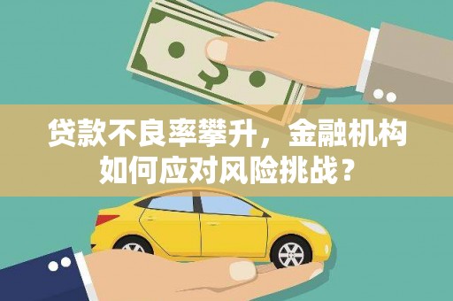 安福贷款不良率攀升，金融机构如何应对风险挑战？