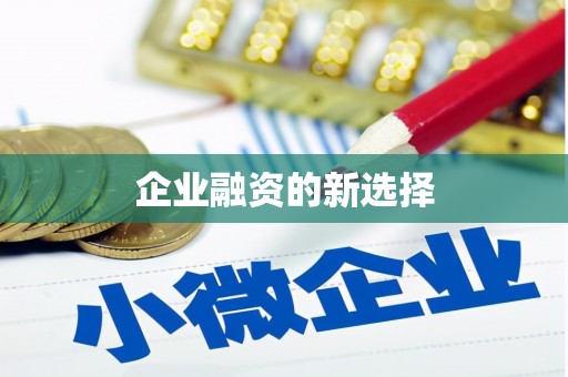 安福企业融资的新选择