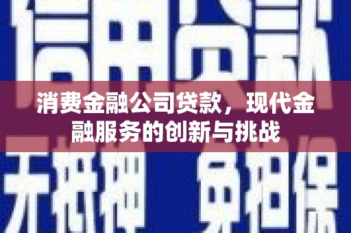安福消费金融公司贷款，现代金融服务的创新与挑战