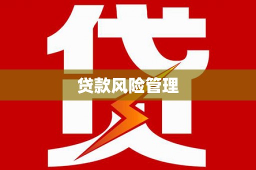 安福贷款风险管理