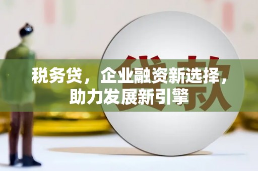 安福税务贷，企业融资新选择，助力发展新引擎
