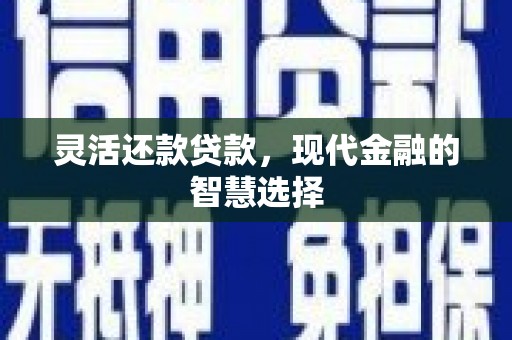 安福灵活还款贷款，现代金融的智慧选择