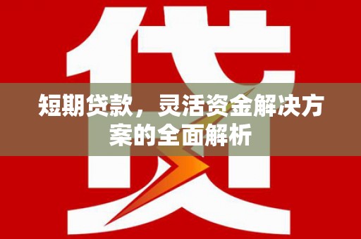 安福短期贷款，灵活资金解决方案的全面解析