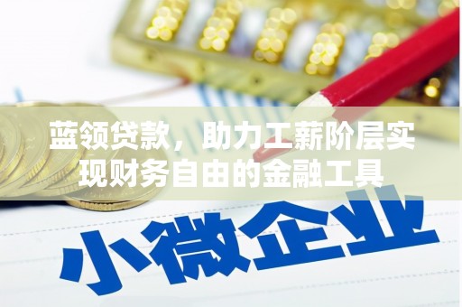 安福蓝领贷款，助力工薪阶层实现财务自由的金融工具