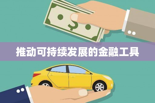 安福推动可持续发展的金融工具